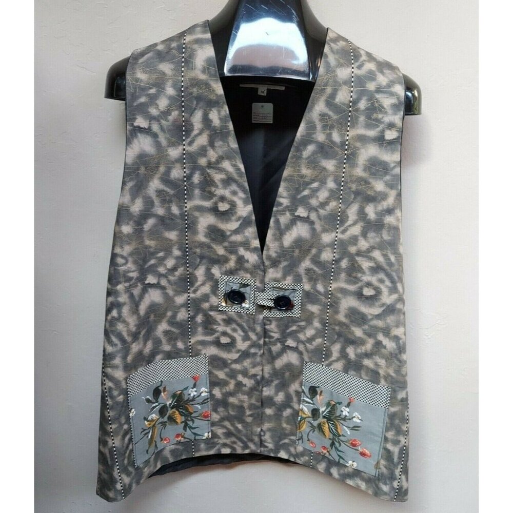 Back Porch Press Clothing Pattern Handmade Quilted Vest Medium Pockets
